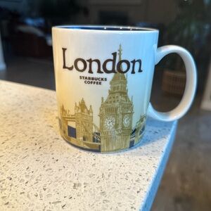 Starbucks London Mug - Gold and Blue